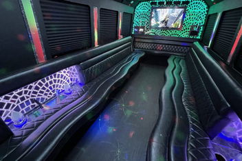 Gastonia Limo Bus Interior