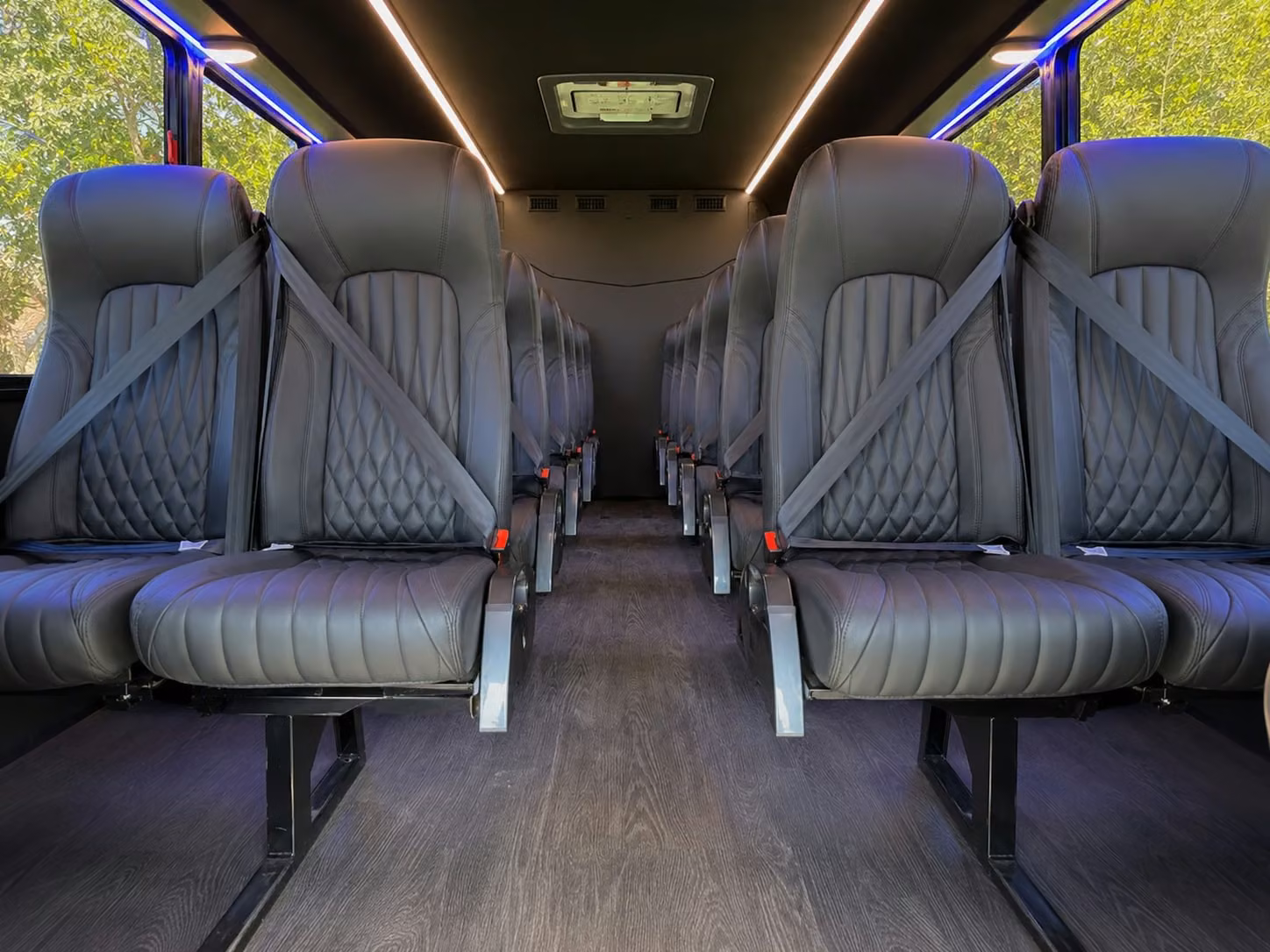 18 passenger minibus interior