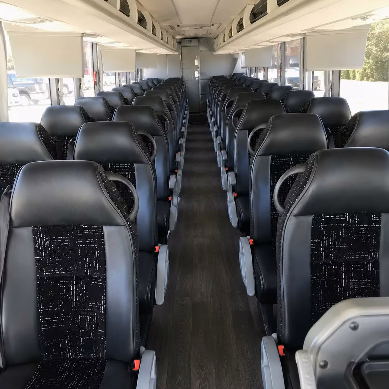 gastonia charter bus rental interior